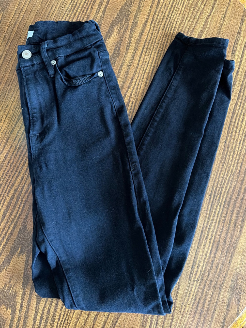 Classic Black Skinny Jeans by Good American Size 0/25